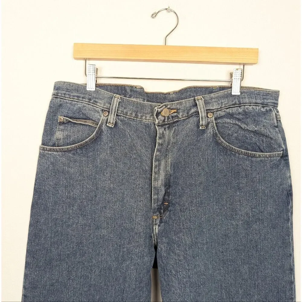 NWT Wrangler Heritage Men's Five Star Vintage Rinse Relaxed Fit Jeans Size 36